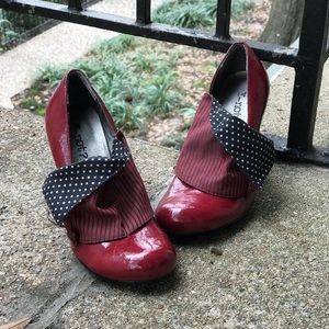 Red Pin-Up Heels Size 8